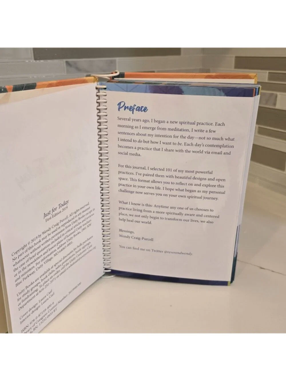 Just for Today: A Journal for Conscious Living By Wendy Craig Purcell
